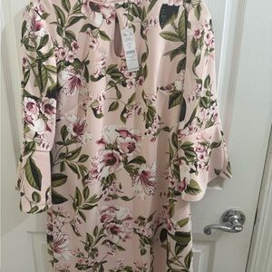 White House Black Market Pink Floral Dress